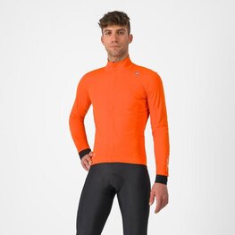CASTELLI Cycling thermal jacket - SALTO - orange
