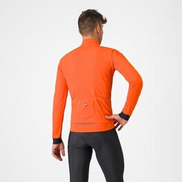 CASTELLI Cycling thermal jacket - SALTO - orange