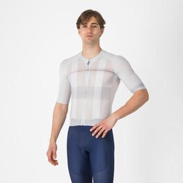 CASTELLI Cycling short sleeve jersey - CLIMBER´S A/C - silver/grey