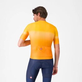 CASTELLI Cycling short sleeve jersey - UPF - orange