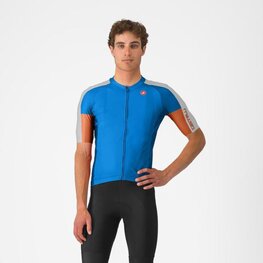 CASTELLI Cycling short sleeve jersey - ENTRATA 6 - blue
