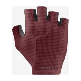 CASTELLI Cycling fingerless gloves - PREMIO EVO - bordeaux