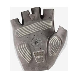 CASTELLI Cycling fingerless gloves - ESPRESSO - light blue