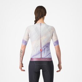 CASTELLI Cycling short sleeve jersey - AERO PRO 8S - purple
