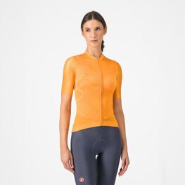 CASTELLI Cycling short sleeve jersey - FANTASIA - orange