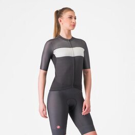 CASTELLI Cycling short sleeve jersey - ELEGANTE - black
