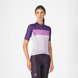CASTELLI Cycling short sleeve jersey - ELEGANTE - purple/pink/white