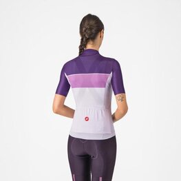 CASTELLI Cycling short sleeve jersey - ELEGANTE - purple/pink/white