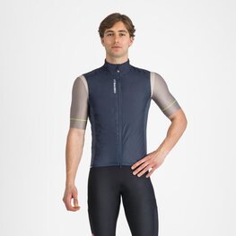 CASTELLI Cycling gilet - FLY DIRECT - blue