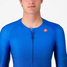 CASTELLI Cycling summer long sleeve jersey - UPF LONG - blue