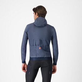 CASTELLI Cycling windproof jacket - FLY UNLTD - blue