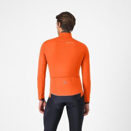 CASTELLI Cycling thermal jacket - ALPHA 150 - orange