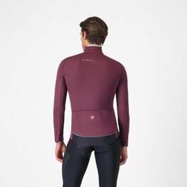 CASTELLI Cycling thermal jacket - ALPHA 150 - bordeaux