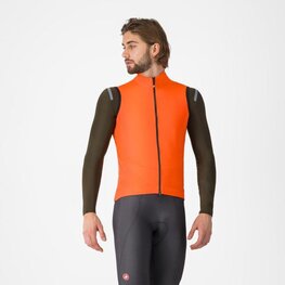 CASTELLI Cycling gilet - PERFETTO AIR - orange