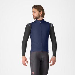CASTELLI Cycling gilet - PERFETTO AIR - blue