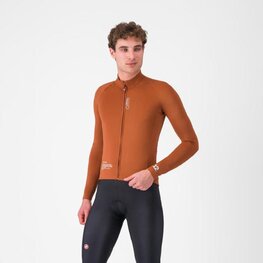 CASTELLI Cycling windproof jacket - DO.DI.CI. - brown