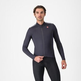 CASTELLI Cycling winter long sleeve jersey - PURO 4 - grey