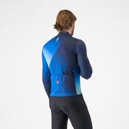 CASTELLI Cycling winter long sleeve jersey - AMPLIFY - blue