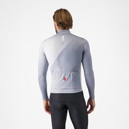 CASTELLI Cycling winter long sleeve jersey - AMPLIFY - grey