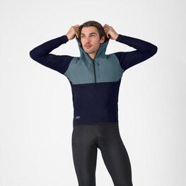 CASTELLI hoodie - UNLIMITED ROAM - blue