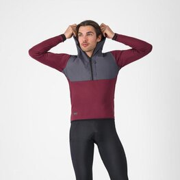 CASTELLI hoodie - UNLIMITED ROAM - bordeaux