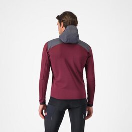CASTELLI hoodie - UNLIMITED ROAM - bordeaux