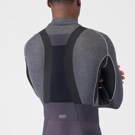CASTELLI Cycling long bib trousers - UNLIMITED - grey