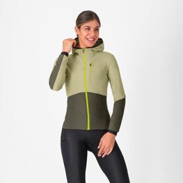 CASTELLI Cycling thermal jacket - UNLIMITED W - green