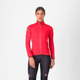 CASTELLI Cycling thermal jacket - ALPHA 150 W - red