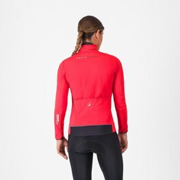 CASTELLI Cycling thermal jacket - ALPHA 150 W - red