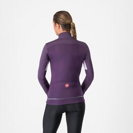 CASTELLI Cycling thermal jacket - ENTRATA 2 W - purple