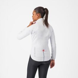 CASTELLI waterproof jacket - EMERGENCY 3 W RAIN - white