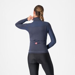 CASTELLI Cycling winter long sleeve jersey - SFIDA 3 - blue