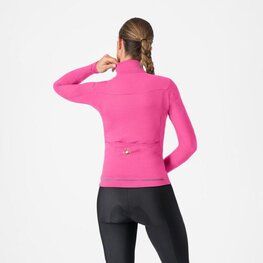 CASTELLI Cycling winter long sleeve jersey - SFIDA 3 - pink