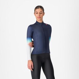 CASTELLI Cycling winter long sleeve jersey - CORSO THERMAL - blue