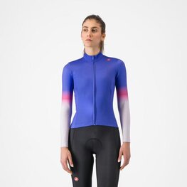CASTELLI Cycling winter long sleeve jersey - CORSO THERMAL - purple
