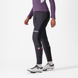 CASTELLI Cycling long bib trousers - POLARE 2 W - black