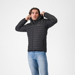 CASTELLI Cycling thermal jacket - CLASSICO PUFFY - black