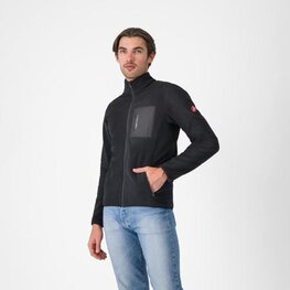 CASTELLI hoodie - CLASSICO FLEECE - black