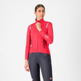 CASTELLI Cycling thermal jacket - PERFETTO ROS 3 W - red