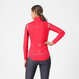 CASTELLI Cycling thermal jacket - PERFETTO ROS 3 W - red