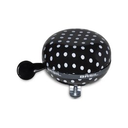 BASIL bell - POLKADOT BIG BELL - black/white