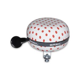 BASIL bell - POLKADOT BIG BELL - white/red