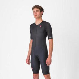 CASTELLI Cycling skinsuit - CORE TRI SUIT SHORT SLEEVE - black