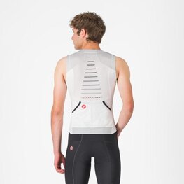 CASTELLI Cycling sleeveless jersey - FREE SPEED 3 TOP - white