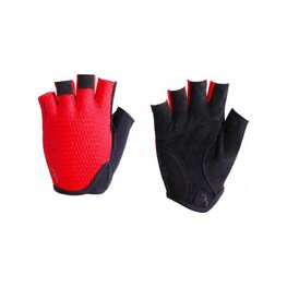 BBB Cycling fingerless gloves - RACER - red