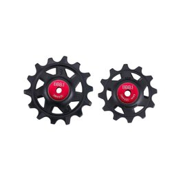 BBB pulleys for the derailleur - ROLLERBOYS CERAMIC 12T, 14T - red/black