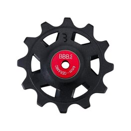 BBB pulleys for the derailleur - ROLLERBOY CERAMIC 12T SR - red/black