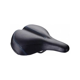 BBB saddle - COMFORTPLUS RELAXED LEATHER 205MM - black