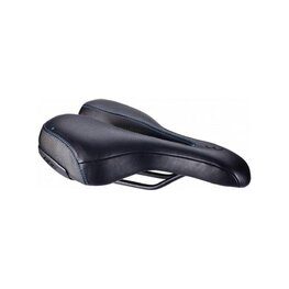 BBB saddle - SPORTPLUS ACTIVE LEATHER 170MM - black